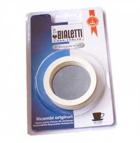 Kit Bialetti 3 joints + filtre Cafetière induction Bialetti 2 6.95004 Un set Bialetti 3 joints + 1 filtre pour votre cafetière i