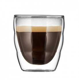 Tasses PILATUS Bodum | Set 2 verres double paroi | Mon-Cafe.com