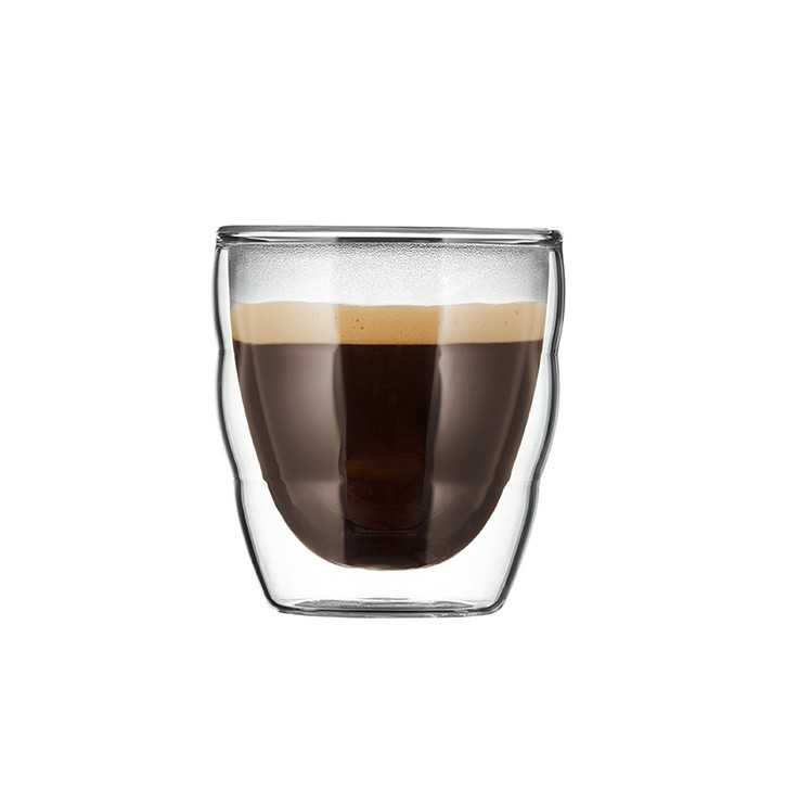 Tasses PILATUS Bodum | Set 2 verres double paroi | Mon-Cafe.com