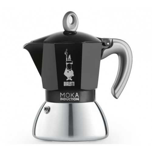 Cafetière Moka induction Bialetti Noire - 6 tasses | Mon-Cafe.com