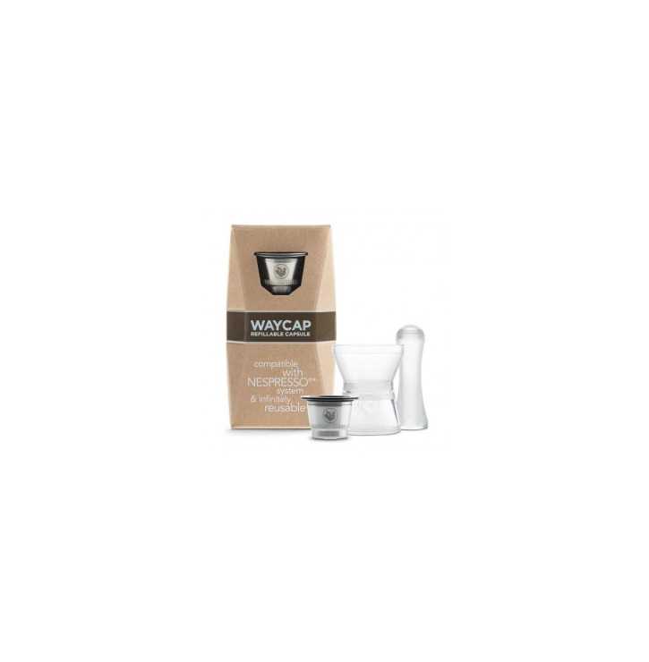 Capsule réutilisable compatible Nespresso en inox - Waycap | Mon-Cafe.com