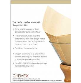 Filtres naturels pour Chemex 6 tasses|Chemex|028068001104