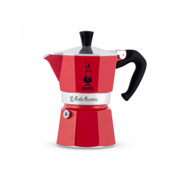 Moka express rouge - Cafetière italienne | Mon-Cafe.com