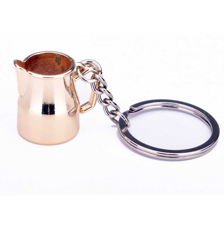 Porte clé pichet cuivre - Accueil Mon-Cafe.com