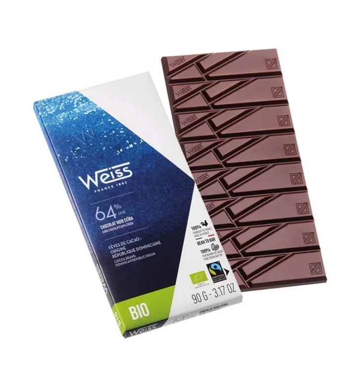 Chocolat Ceïba Noir 64% - Bio chez Mon-Cafe.com