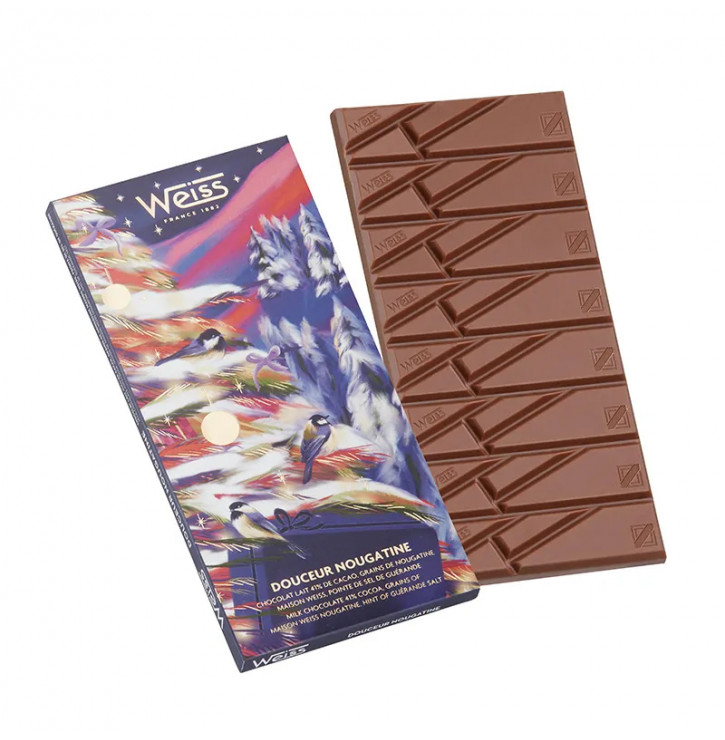 Chocolat lait Nougatine & Fleur de sel