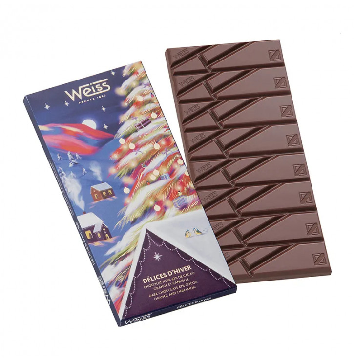 Chocolat noir Orange & Cannelle - Chocolat Weiss en tablette
