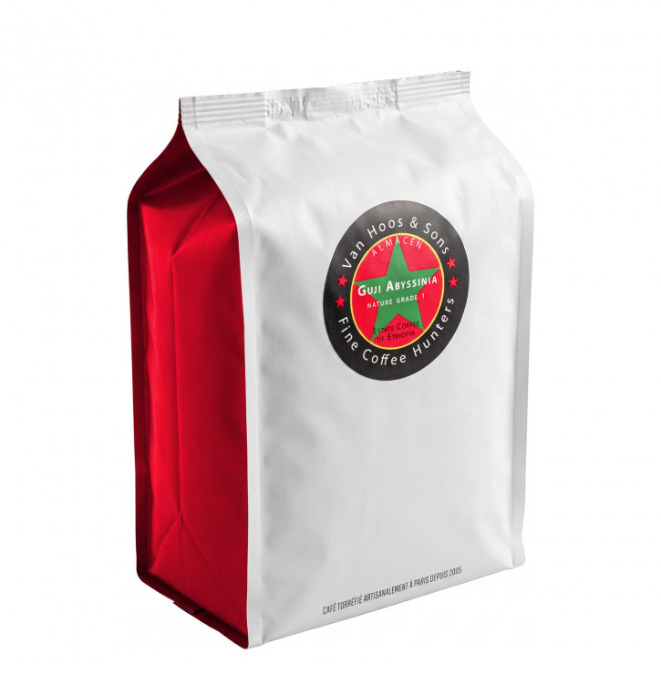 Guji Abyssinia grade 1, Ethiopie, café de spécialité Van Hoos & Sons, sachet 250 g