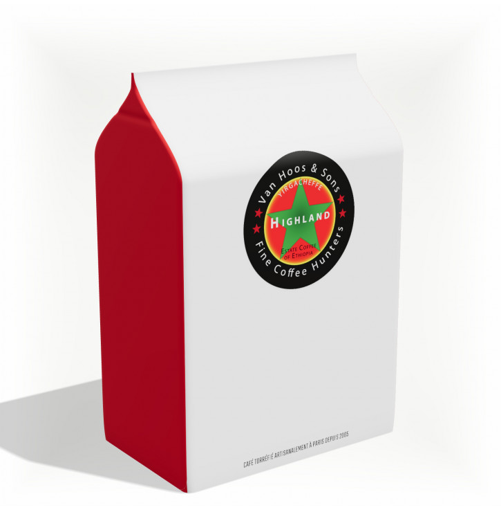 Highland Yrgacheffe, Ethiopie, café de spécialité Van Hoos & Sons, sachet 250 g