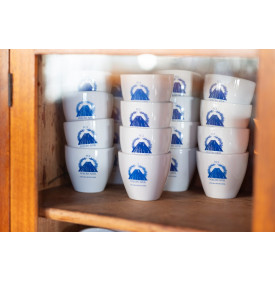 Tasses de dégustation aux armes de Volcán Azul, Costa Rica