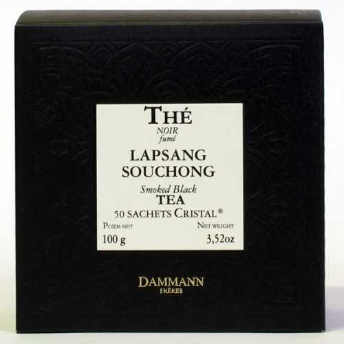 Thé noir Lapsang Souchong | 50 sachet Cristal | Dammann Frères
